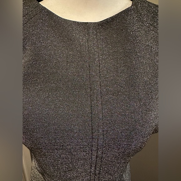 Size 4 Tommy Hilfiger Sparkly Silver/Grey Sheath Dresd - Picture 4 of 6